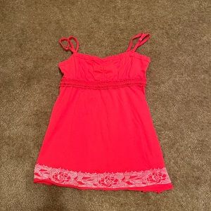 Womens Earthbound Trading Company Coral Tank Top NWOT